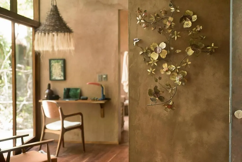 בית נופש טולום Ojo De Agua. Design+Pool. Vive La Autentica Selva!