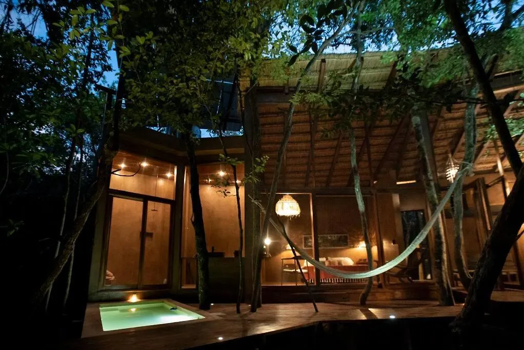 בית נופש טולום Ojo De Agua. Design+Pool. Vive La Autentica Selva!